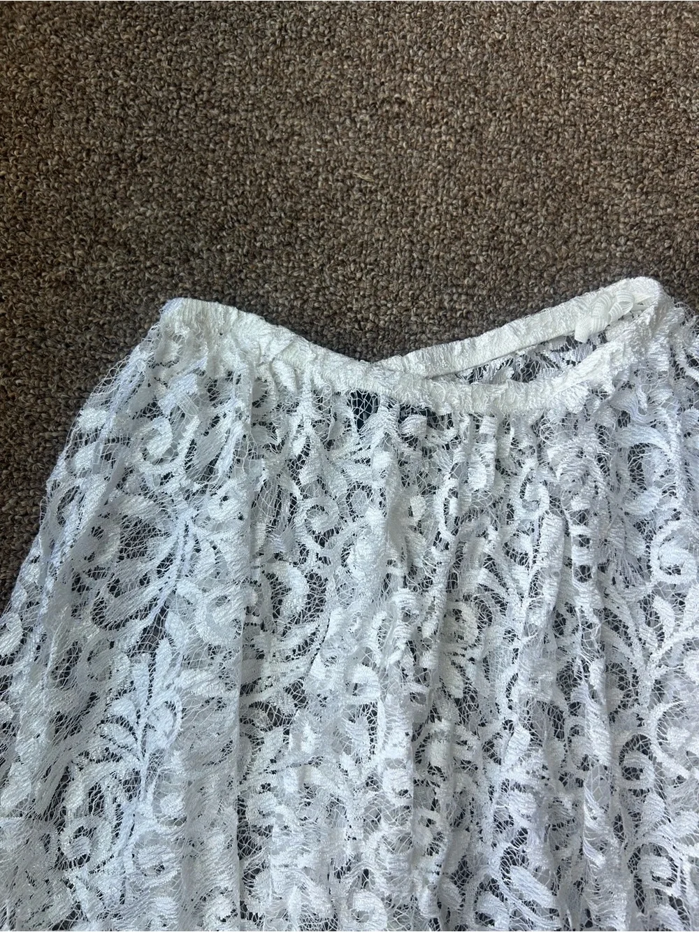 Judy Knapp White lace skirt